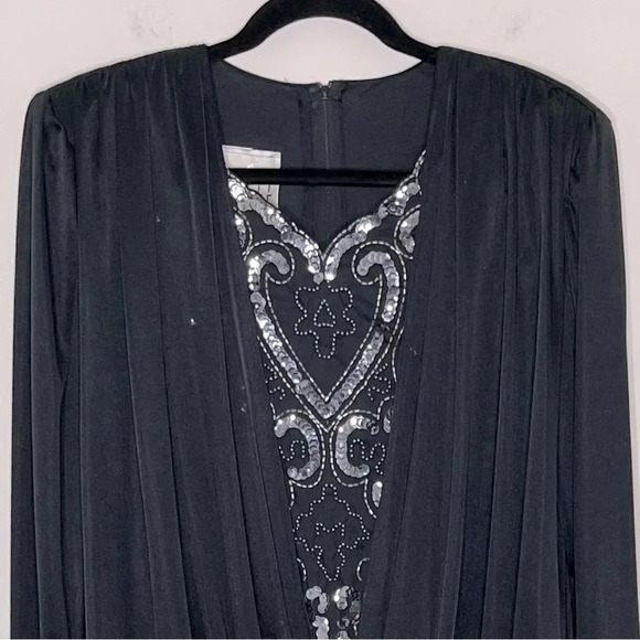 Crown Vintage Rothschild Draped. Structure Dress Beaded whimsygoth steampunk - Picture 2 of 11